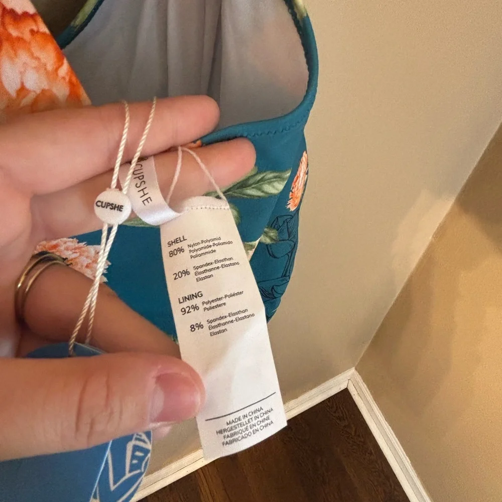 NWT Cupshe women’s one piece swim halter with underwire Large - Picture 6 of 13